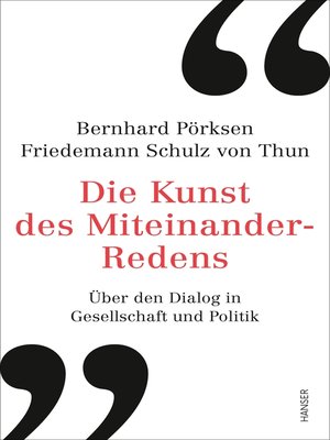 cover image of Die Kunst des Miteinander-Redens